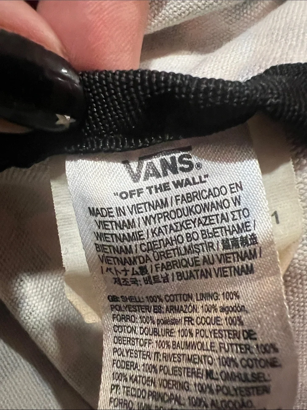 Vans Black & White Checkerboard Mini Backpack